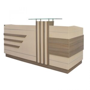Quầy lễ tân gỗ công nghiệp KQ001