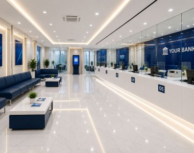 thiết kế nội thất văn phòng giao dịch