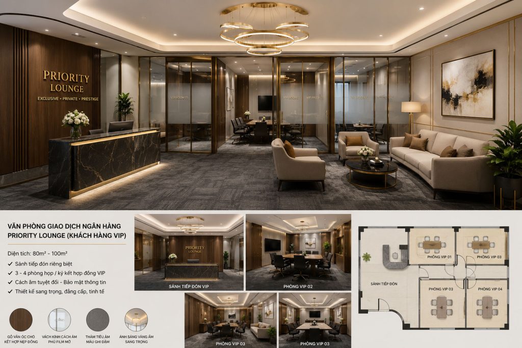 Văn phòng giao dịch Ngân hàng ưu tiên khách hàng VIP (Priority Lounge)