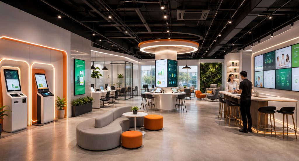 Mẫu 4: Văn phòng giao dịch Fintech / Công nghệ tài chính năng động
