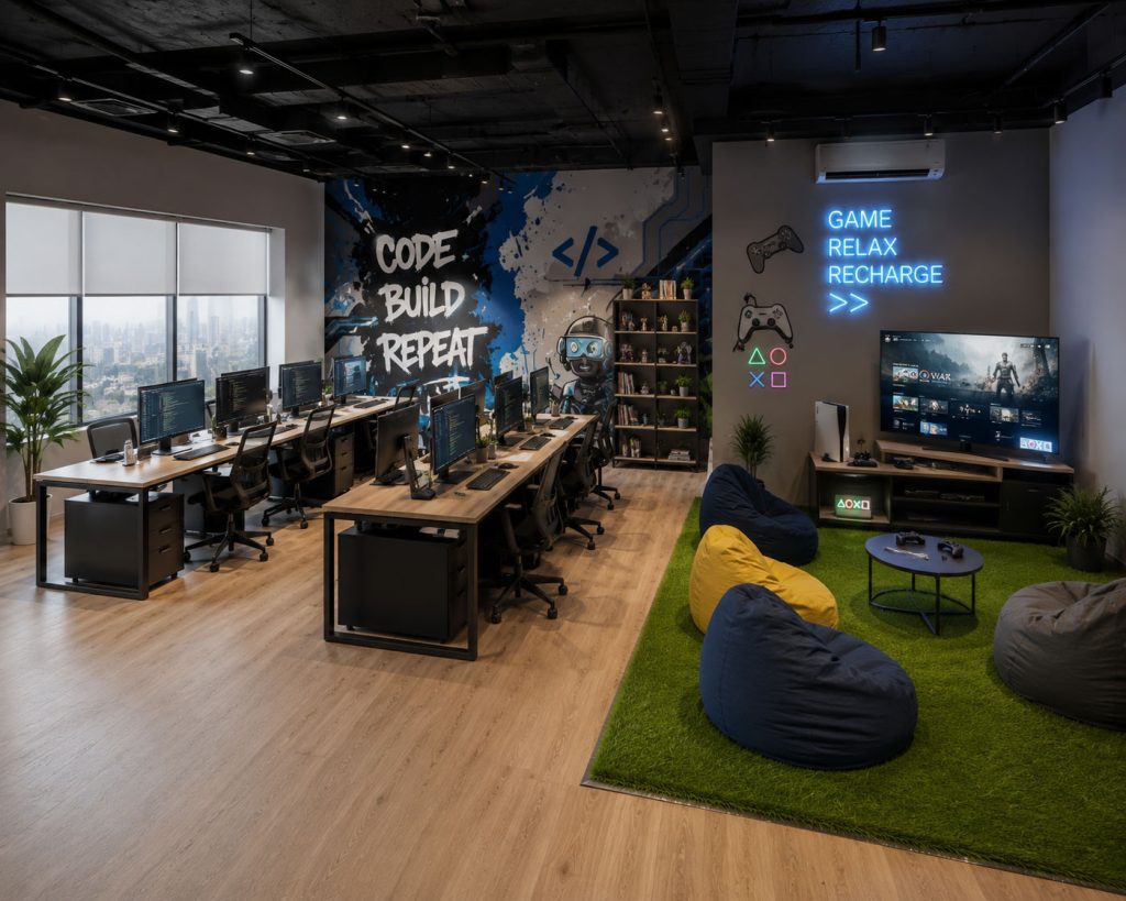 Văn phòng 70m2 kết hợp góc Gaming