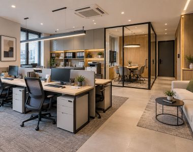 mẫu thiết kế văn phòng 50m2